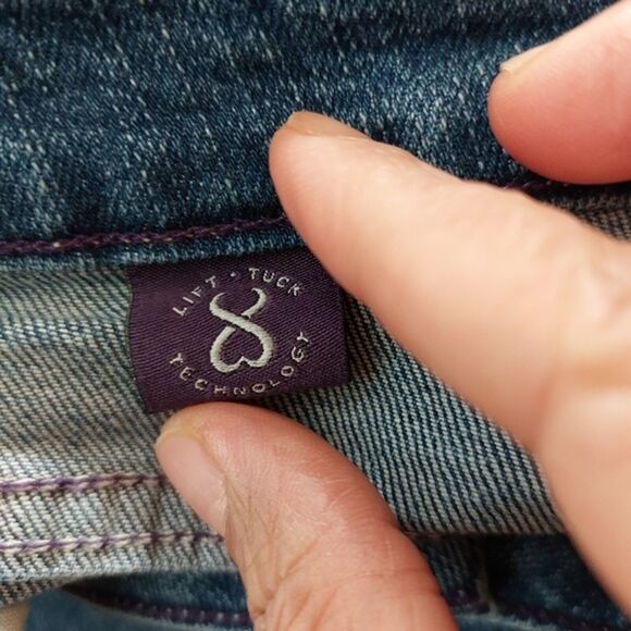 NYDJ Blue Denim Straight Leg Jeans Size 10 - Picture 8 of 13